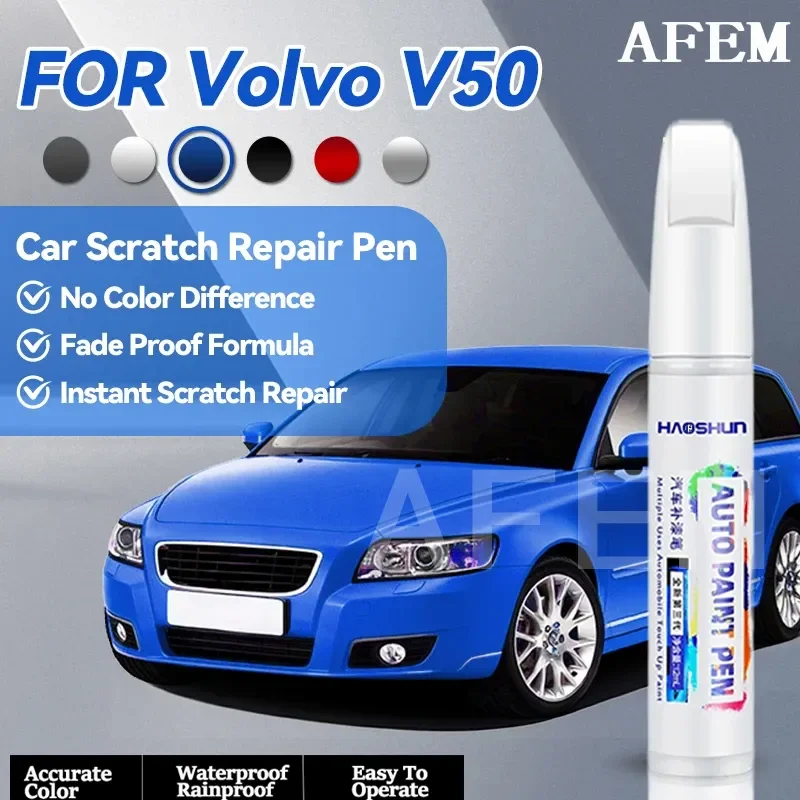 Specialized Automobiles Car Paint Repair Pen For 2004-2012 VOLVO V50 Paint Scratch Repair Accessories Blue 466 Black 452 Silver