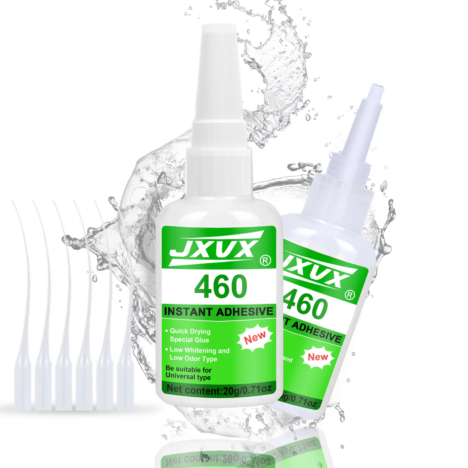 460 Super Glue, Cyanoacrylate Adhesive, Fast Dry, Transparent, for Plastics, Wood, Metal, Glass, Ceramic, Leather,20mL 1-10pcs .