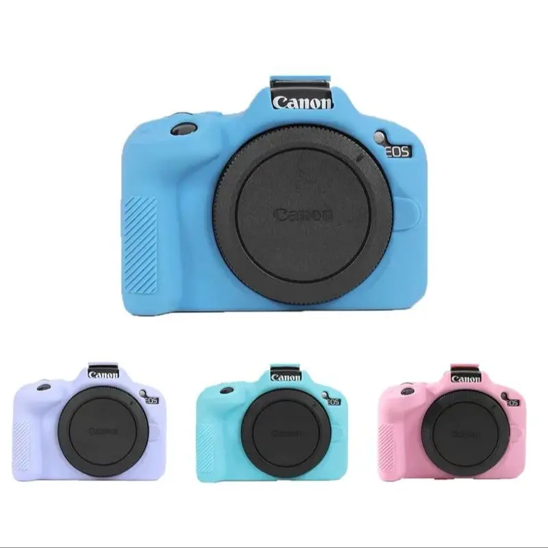 

Silicon Sleeve Armor Case Body Cover Protector Frame Skin for Canon EOS R50 EOSR50 Mirrorless Camera Shell Protective Soft Bag