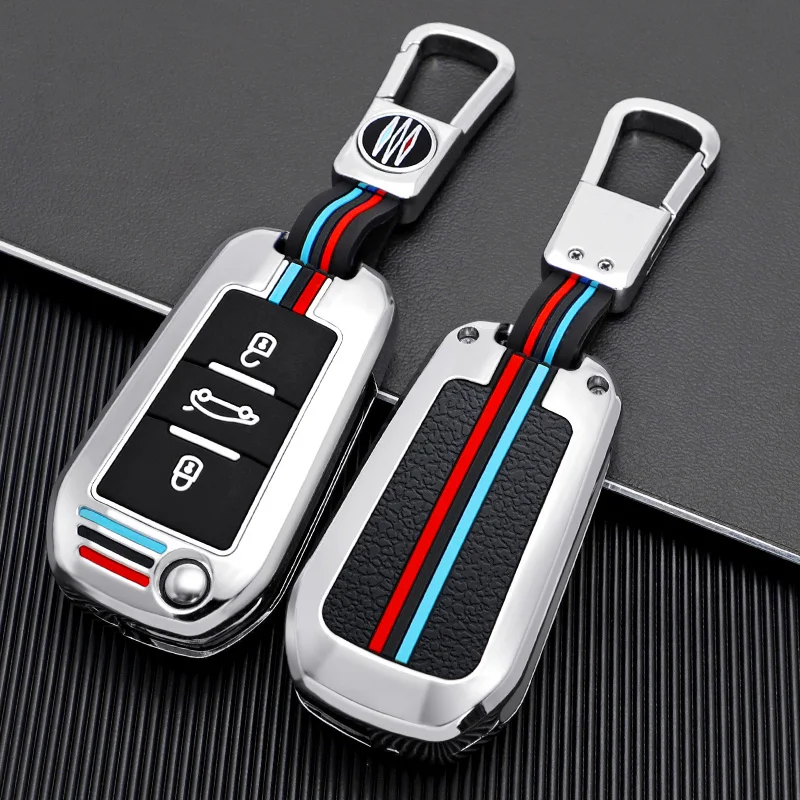 Car Flip Key Case Cover Shell For Peugeot 208 3008 308 508 408 2008 307 4008 For Citroen C4 C3 C6 CACTUS C8 Accessories