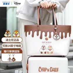 Disney Chip e Dale sacolas para mulheres, grande capacidade, kawaii, crossbody, bolsa de ombro, caso anime, carteira bonito, bolsas e bolsas