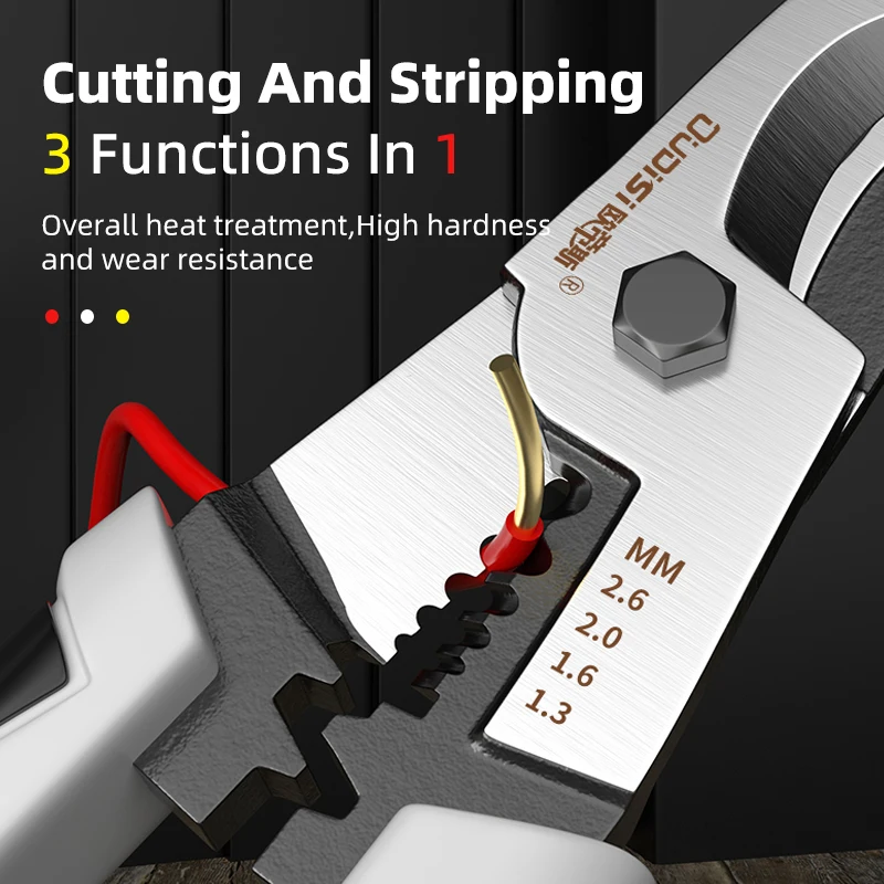 Cable Cutter CR-V Cable Nippers Crimping Pliers Electrical Wire Stripper Multifunction Hand Tools