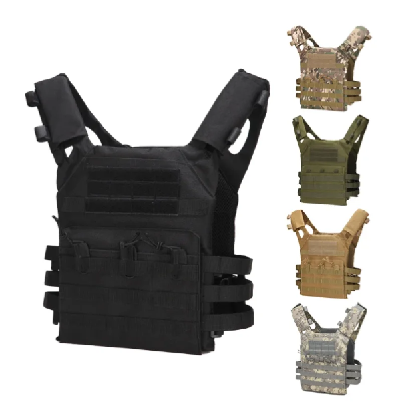 Gilet tattico in nylon Armatura da caccia Accessori softair Gilet mimetico MOLLE da combattimento
