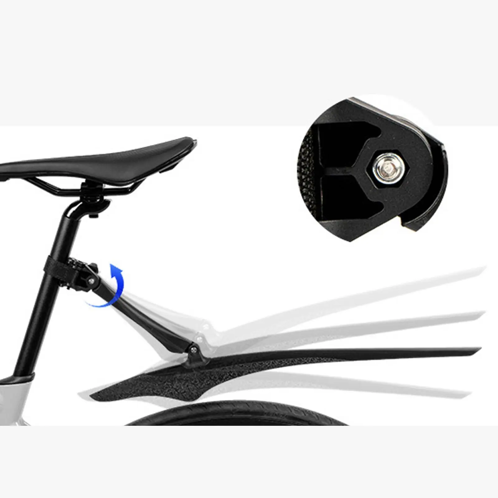 قطع غيار حاجز الدراجة، واقي الطين خفيف الوزن، سهل التركيب، لوازم حماية الرذاذ، استبدال ملحقات الإصلاح، قابل للتعديل