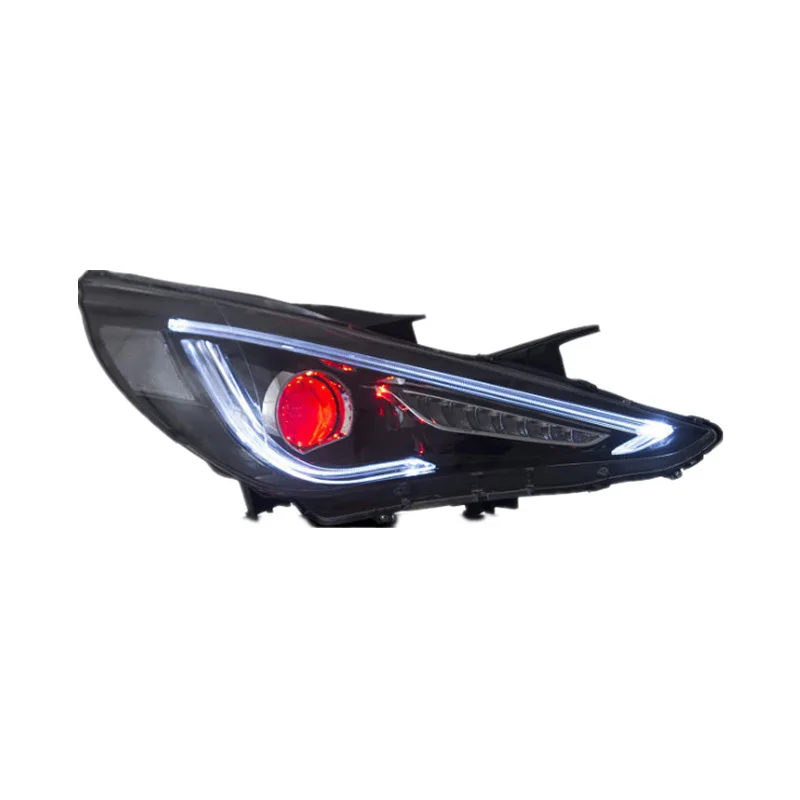 

Vland factory car assembly Headlight for Sonata 2011 2012 2013 2014 with LED moving turn signal+DRL+plug play