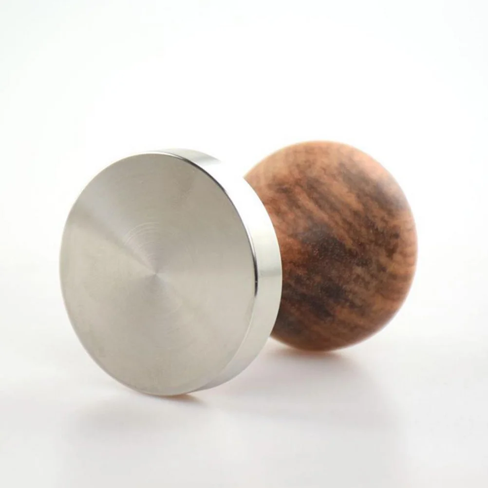 

57Mm Tamper Pearwood Handle Ergonomic Design For Ground Coffee Pressing Accessories Bar Tools Home Cafe Use