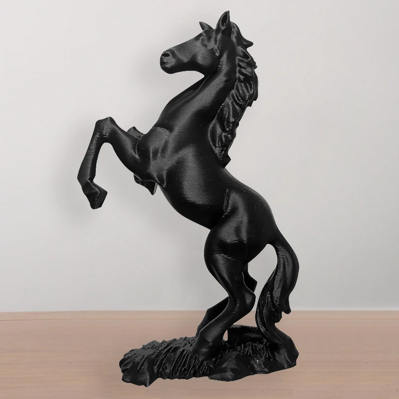 [E] 3D Printed Horse Statue Pegasus Sculpture Horse Year Ornament Modern Animal Art Decor Success Symbol For Home & Office