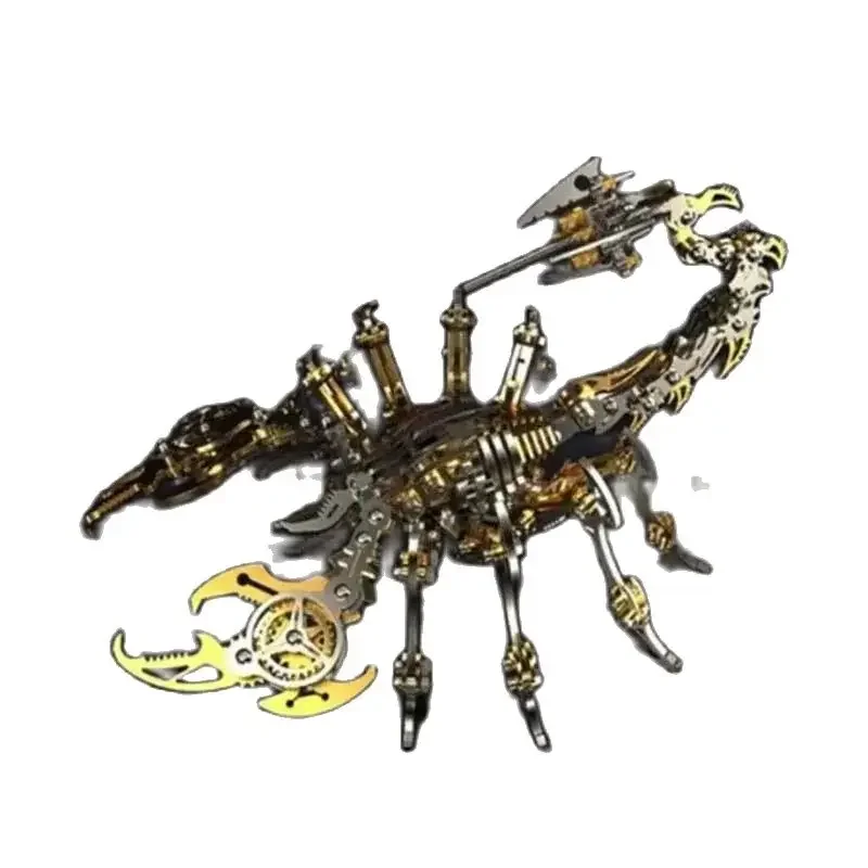 Kolorowe 3d metalowe zabawki Scorpion król dekoracja edukacyjne Puzzle do montażu Diy montują prezenty urodzinowe dla dorosłych dla dzieci