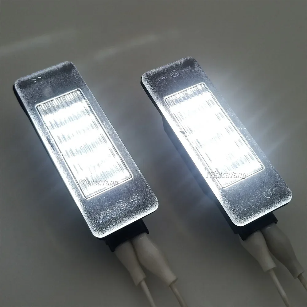 2Pcs Car Rear 18SMD LED License Number Plate Light Lamp For Peugeot Expert RCZ 307 207 308 3008 407 106 406 508 607 807 1007 806