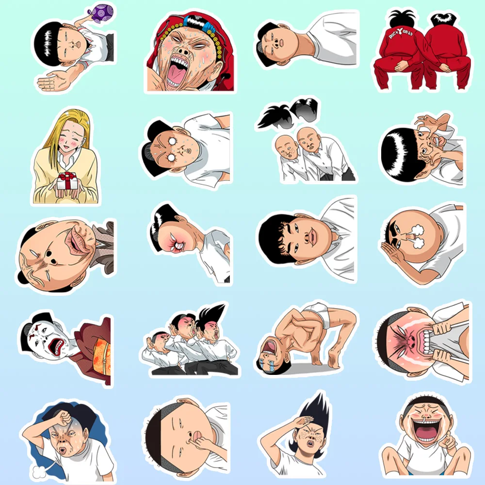 40 قطعة من الملصقات الزخرفية من مضحك مانغا آيكي! ملصقات Inachū Takkyūbu (Ping-Pong Club) DIY لحافظات الهواتف