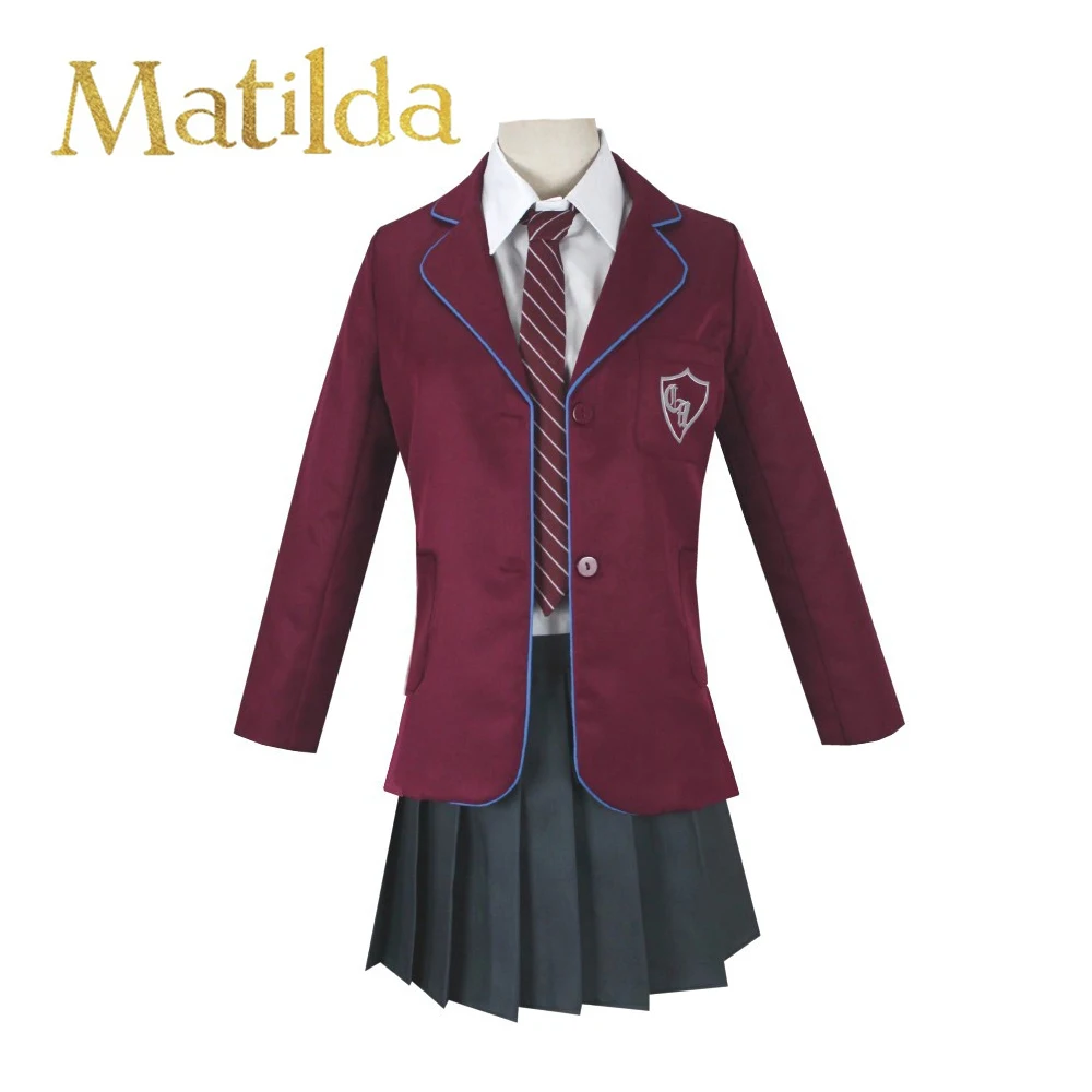 

Matilda Cosplay Costume Graduation Ceremony School Uniform Movie Roald Dahl’s Matilda Cosplay Halloween Costumes for Kids Adult