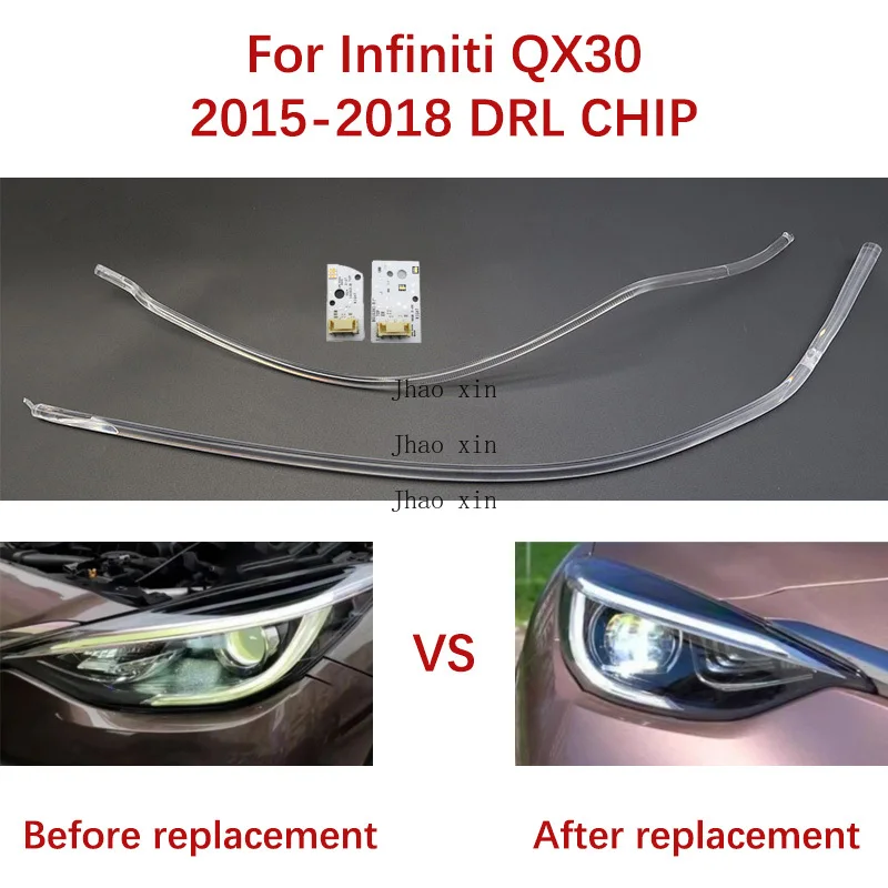 

Для Infiniti QX30 модуль балласта чипа автомобильные фары DRL чип направляющая полоса ангельский глаз источник света чип белый свет 2015-2018