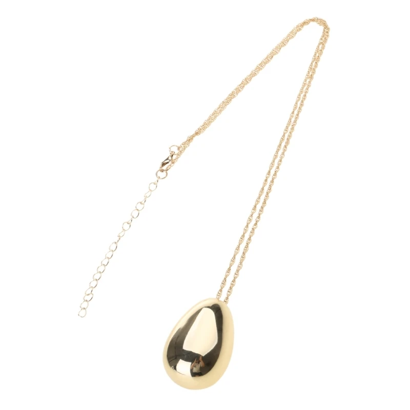 Unique Eggs Shaped Pendant Necklace Stylish Neck Jewelry for Women N2UE