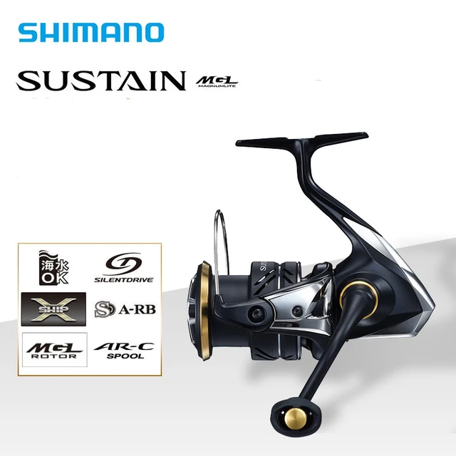 2021 SHIMANO SUSTAIN Spinning Fishing Reels 2500-5000 8+1BB Gear Ratio  5.3-6.4:1 Max Drag 9kg-11kg Saltwater Reels Fishing