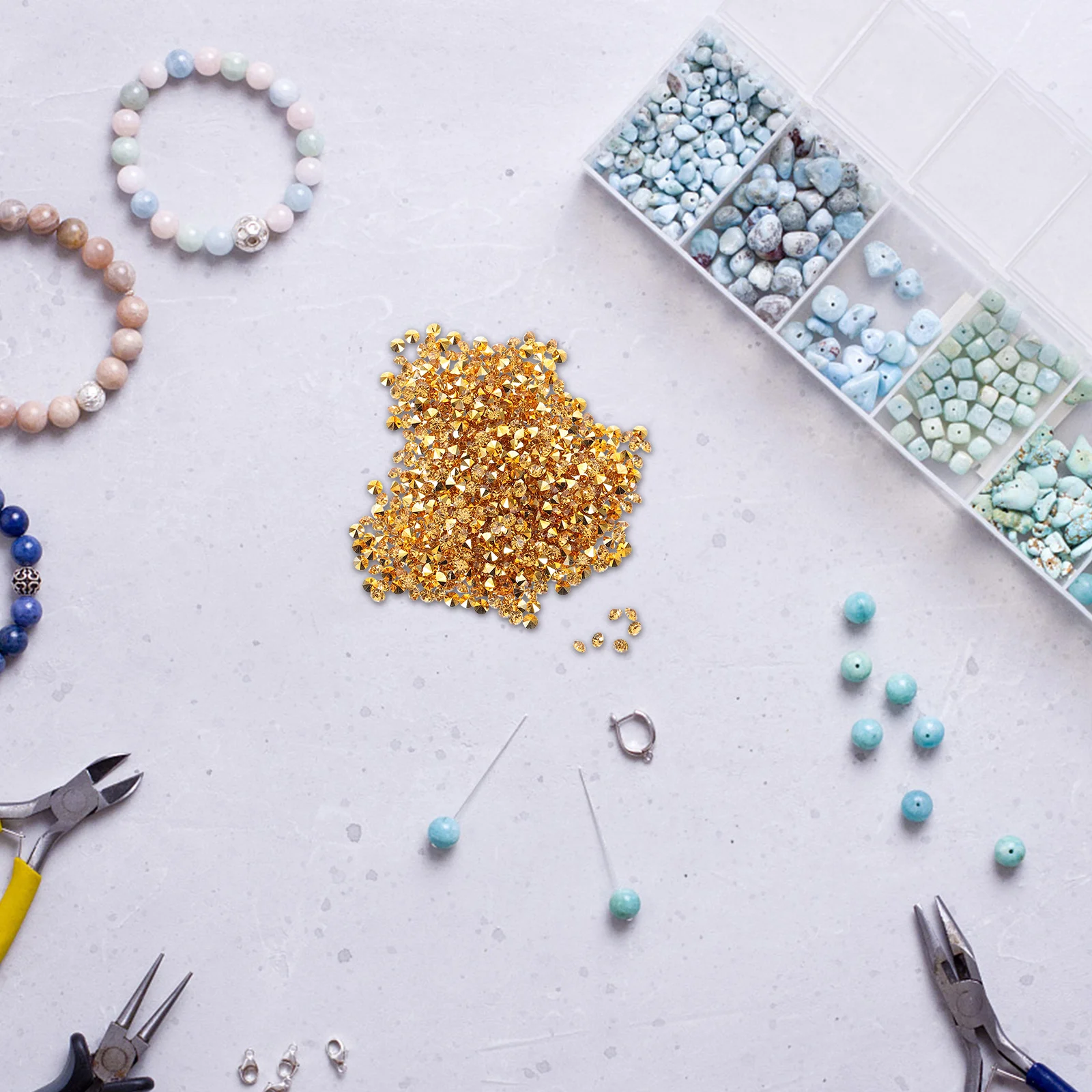 

3000Pcs Acrylic Rhinestones Transparent Flatback 3mm Clear Gems for Nails Face Eyes DIY Crafts Shoes Clothes Jewelry Making