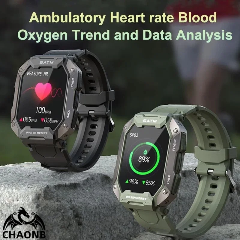 Smart Watch Men Bluetooth Full Touch Screen 5ATM Waterproof Sports Fitness GPS Military Music Control Voice Call Ladies Watches