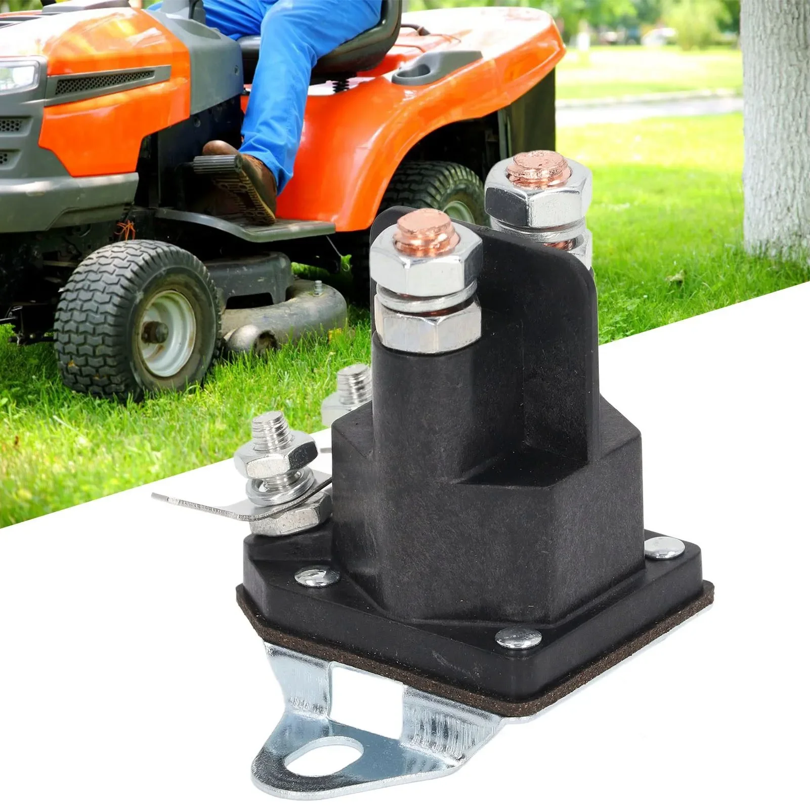 12V Solenoid 117-1197 Anlasserrelais für BRIGGS STRATTON ARIENS HUSQVARNA GRAVELY SNAPPERKEES Rasenmäher-Zubehör
