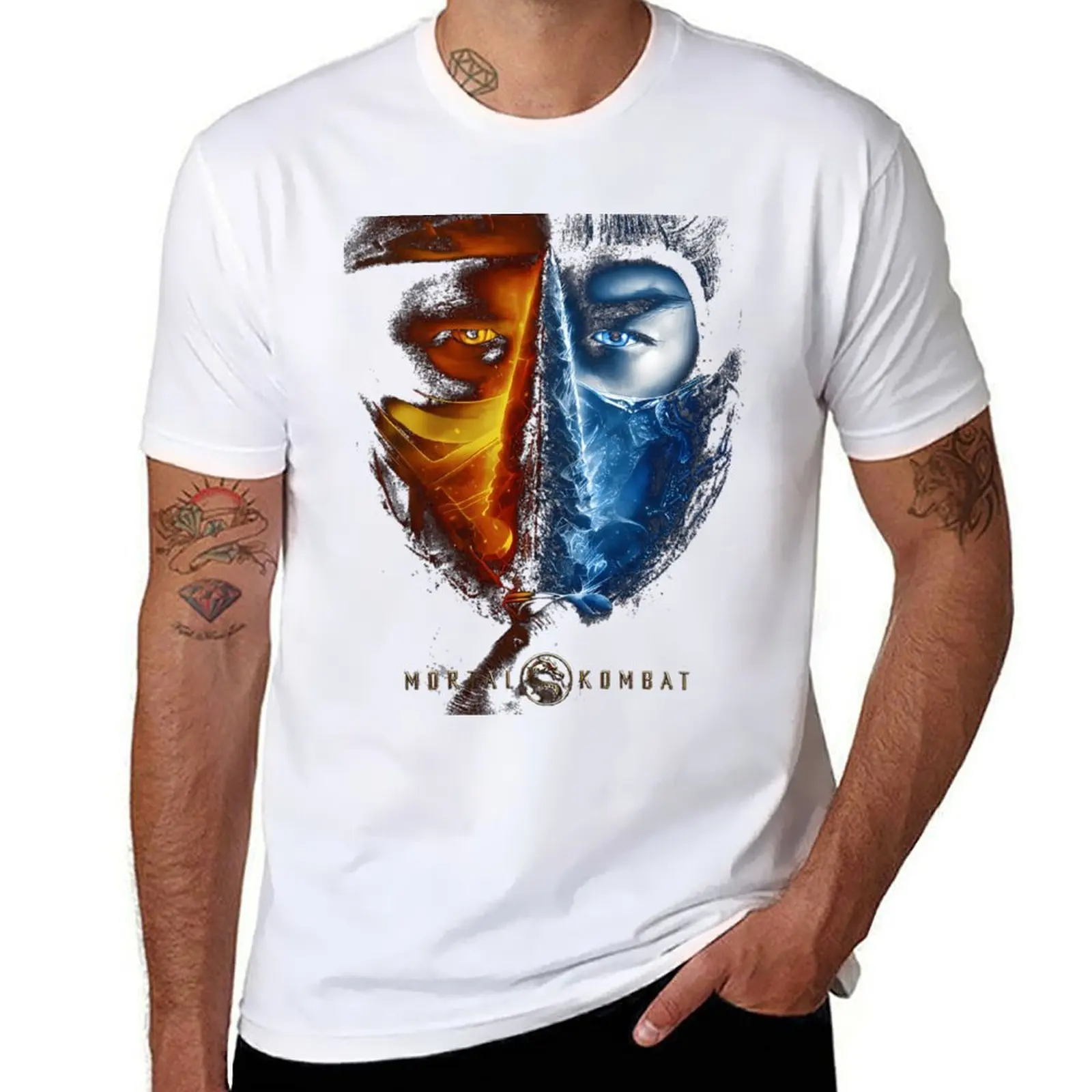 

Mortal Kombat Sub-Zero Scorpion T-Shirt t shirts for man cotton man t shirt luxury T-Shirt