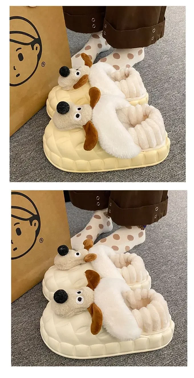 Plush Dog Series Lovely Adornment for Clogs Sandals Ins Popular Shoe Decoration Kids Boys Girls Gifts