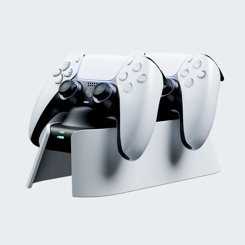 LinYuvo Dual Charging Dock KD28 for PS5 with Display Stand, Type-C Port & LED Indicators,Controller Accessories Charging Station