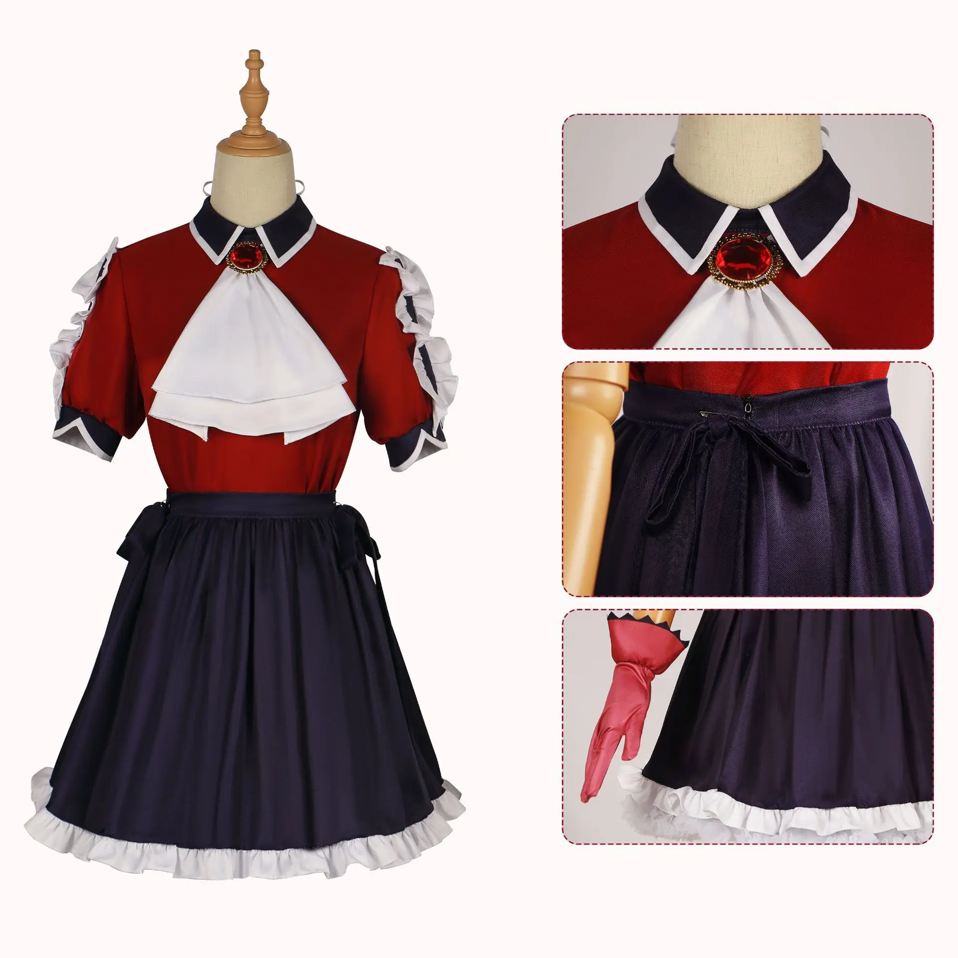 Oshi No Ko NEU Cosplay Kostüm Ruby Kana Singen und Tanzen Kostüm Halloween Anime Outfit Mädchen Rote Uniform Geburtstagsgeschenke