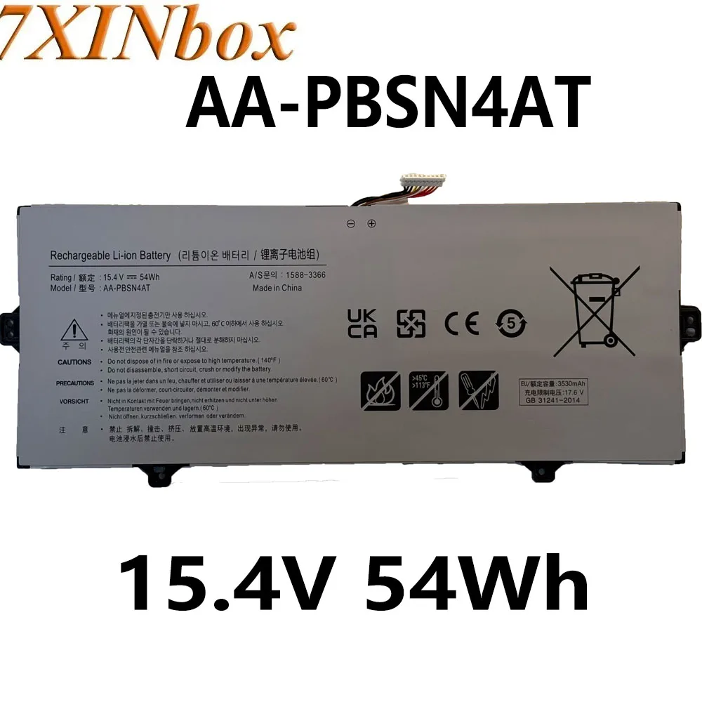 

7XINbox AA-PBSN4AT 15,4 В 54 Втч Аккумулятор для ноутбука SAMSUNG Galaxy Book NP750TDA-XD1US NP750TDA-XD2US NP750XDA-KD9DE NT750XDA