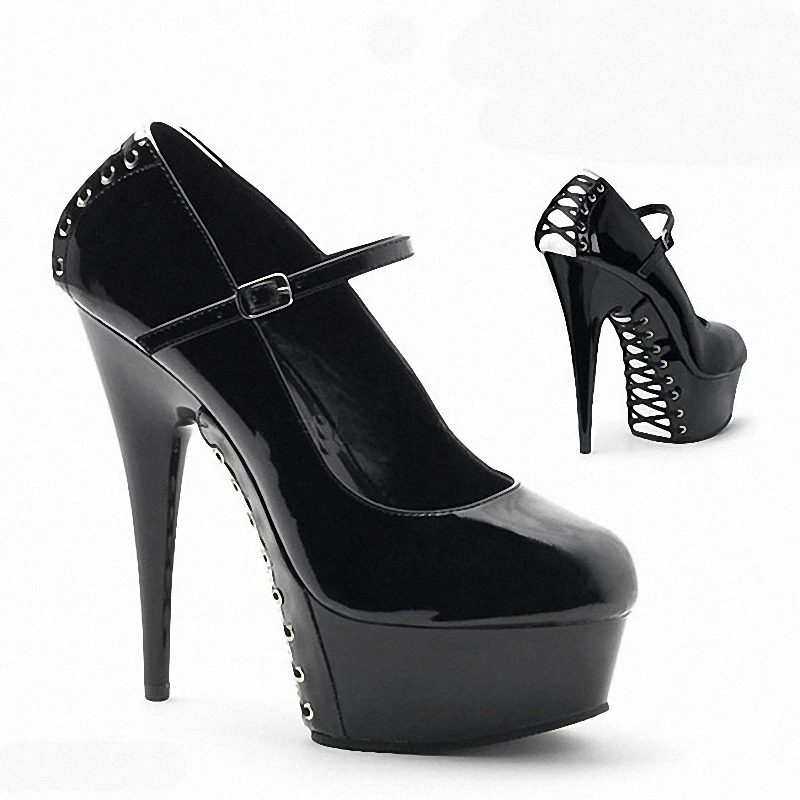 

Туфли на платформе для кроссдрессеров, сексуальные, фетиш, на высоком каблуке 15 см, для ночных клубов, для танцев на пилоне, сексуальные, с неглубоким вырезом, 6 дюймов, для экзотических танцовщиц, стриптизерш