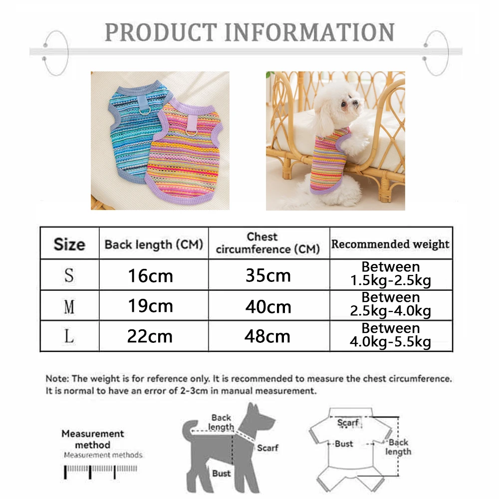 Chaleco transpirable de verano para perros y gatos Chihuahua - imagen 5