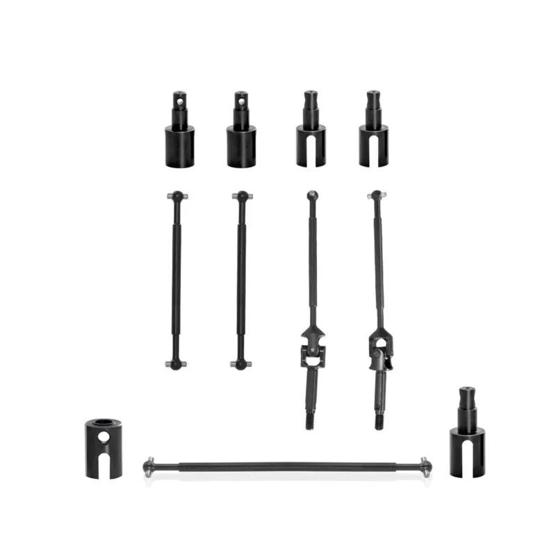 Arbre d'entraînement central avant et arrière en métal, tasse différentielle d'arbre de transmission CVD pour 1/10 Losi Baja Rey 2.0 Ford F100 RC, pièces de mise à niveau de voiture