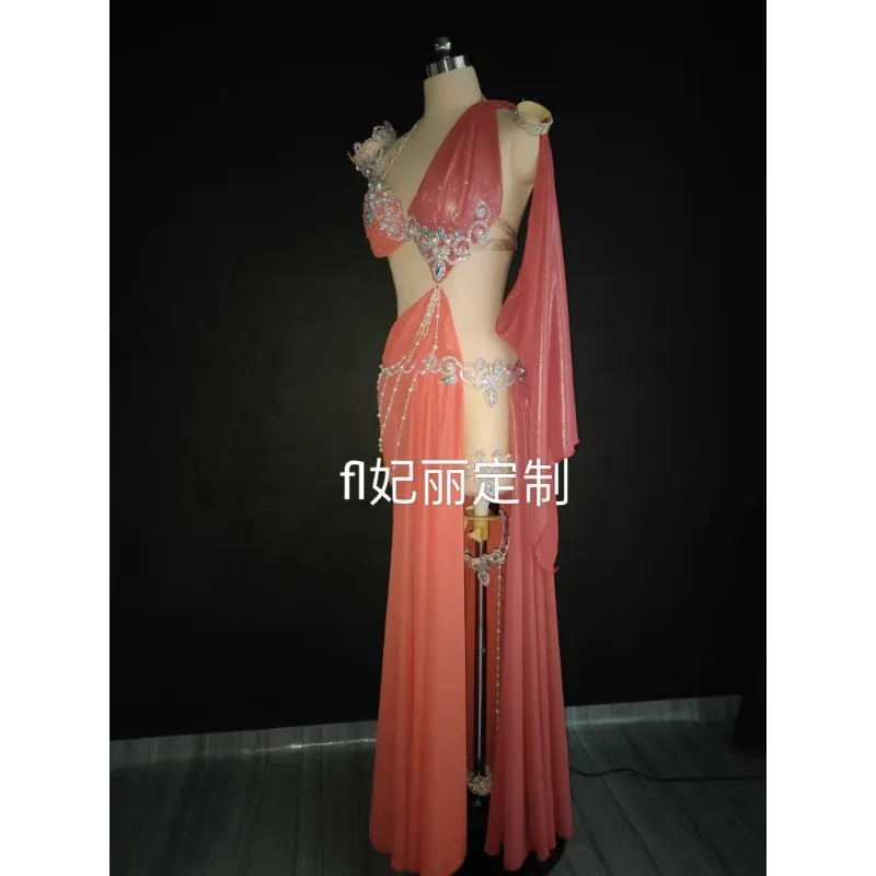 Customized Eastern Belly Dance Costumes Competition Performance Clothes Irregular Shaped Color Blocked Female Aliexpress India