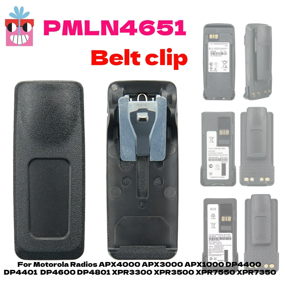 PMLN4651 Gürtelclip für Motorola Xir P6600 XPR3500 XPR3300 DP2600 DGP4150+ APX2000 APX4000 XiRP8268 P8200 XPR7350 Zweiwegeradio