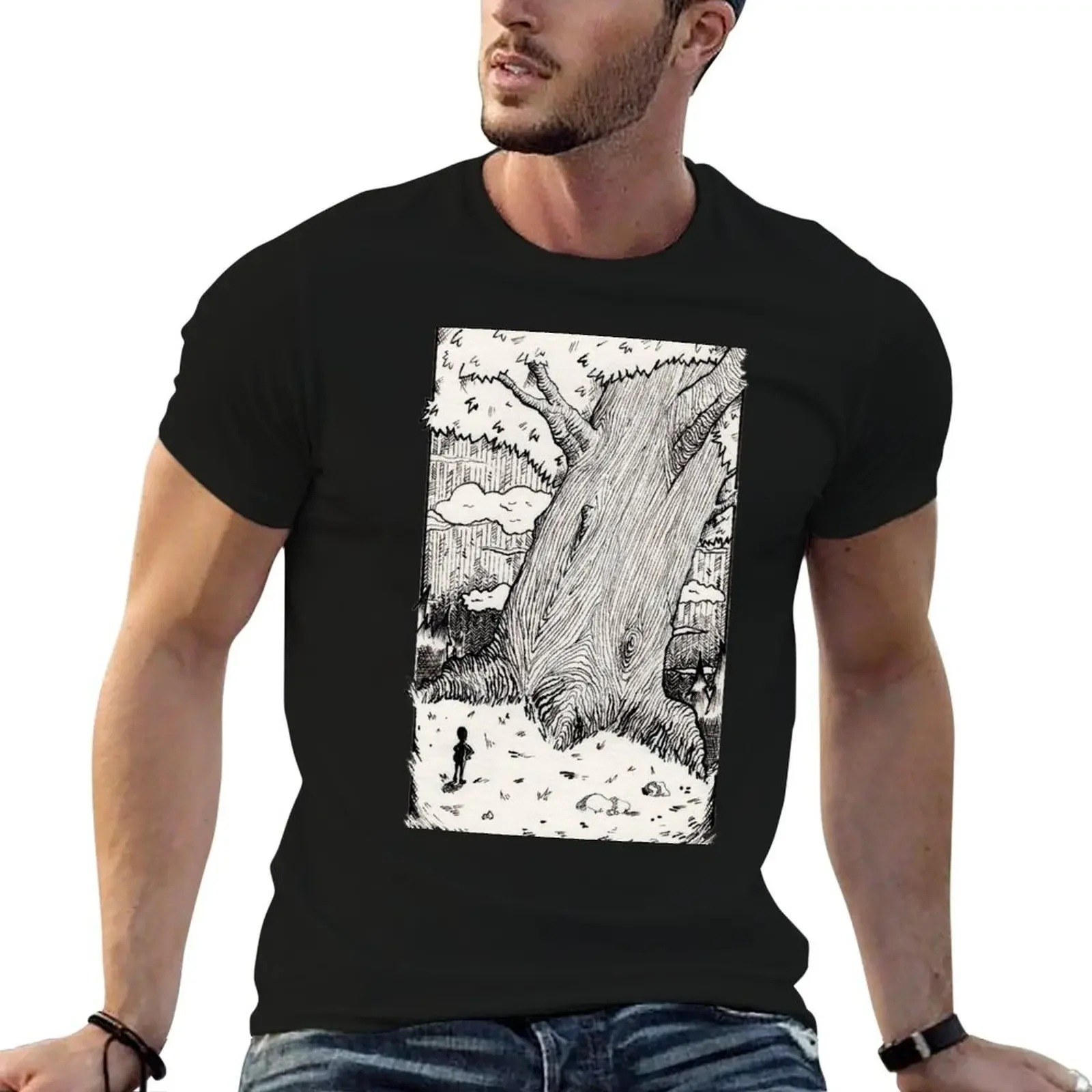 Gigantic Tree T-Shirt plain boys whites anime hippie clothes shirts men graphic