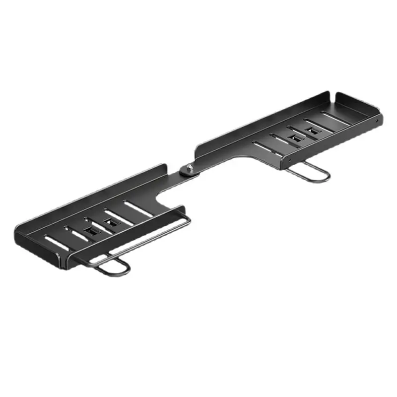 WCS-No Drill Required Carbon Steel Faucet Storage Rack, Foldable 180° Rotatable Over Sink Shelf For Installation