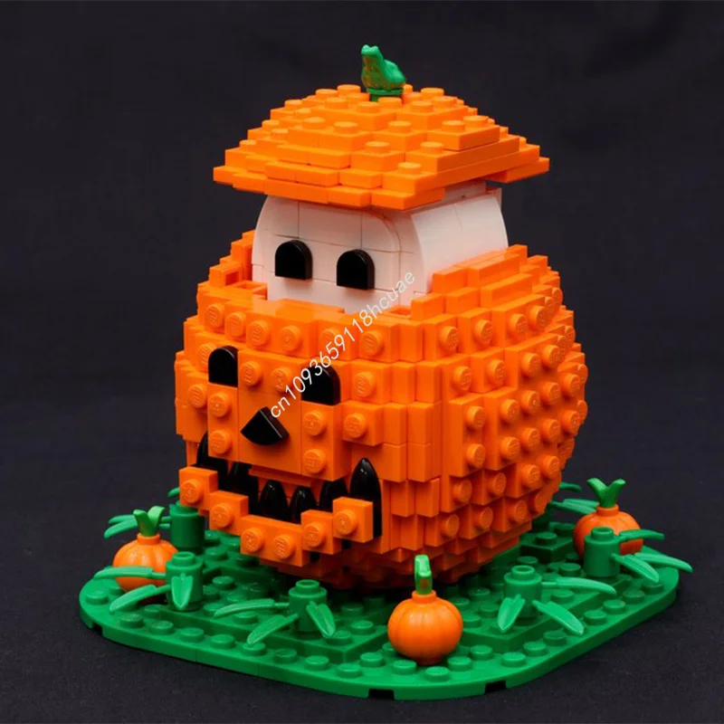 

408pcs MOC Ghost in the Pumpkin Halloween Building Blocks Christmas Gift Family Friendly DIY Designed for Creative Playtime