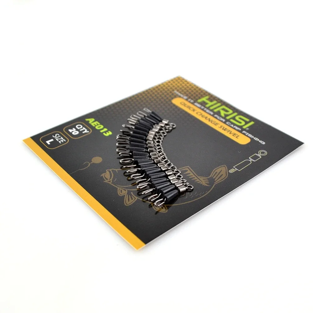 20 stücke Angel wirbel Snap Quick Change Swivel für Feeder Angeln Seefischerei Zubehör – Detail 7