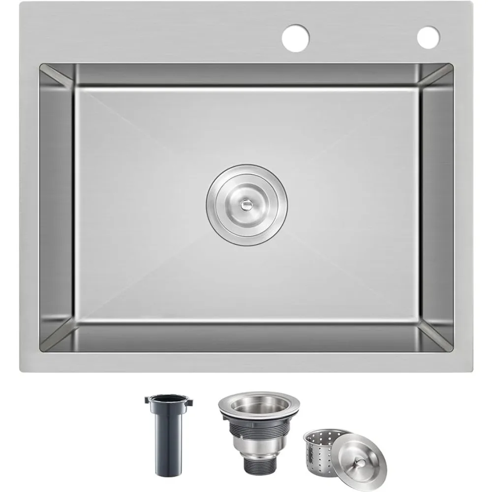 

For Kitchen Waterfall Sink With Filter 20 Inch Recessed Kitchen Sink Stainless Steel Sinks Organizer Multifunction Strainer Home