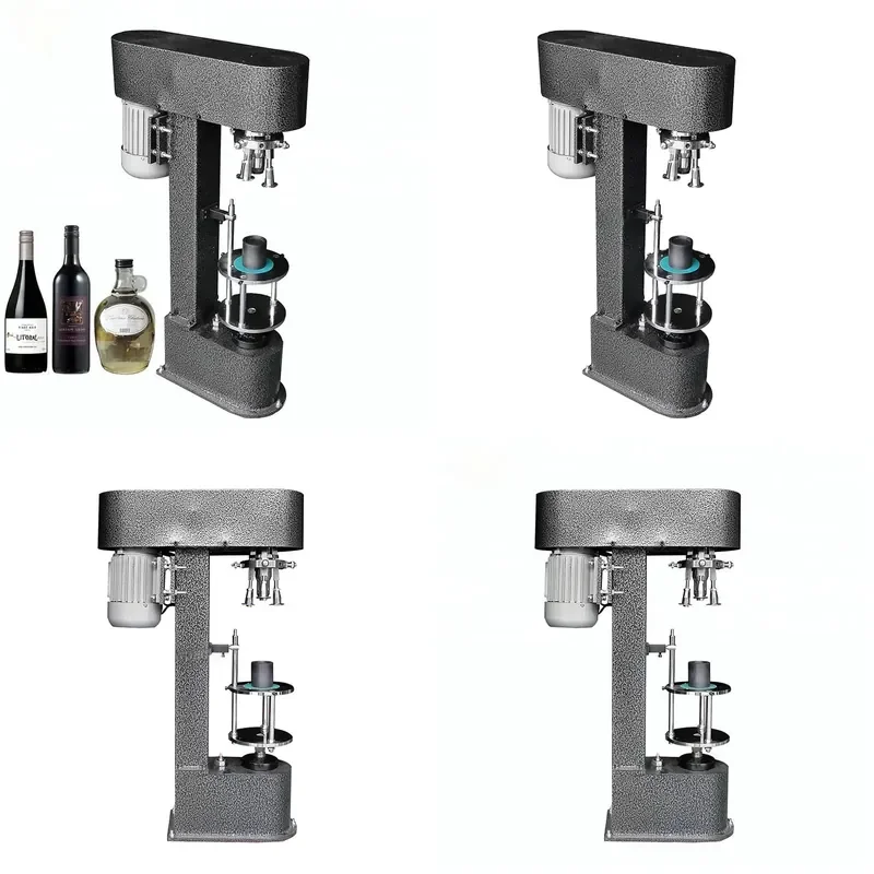 Semi-automatic Aluminum Stelvin Screw Cap Capping Machine for Glass Bottles and Jars