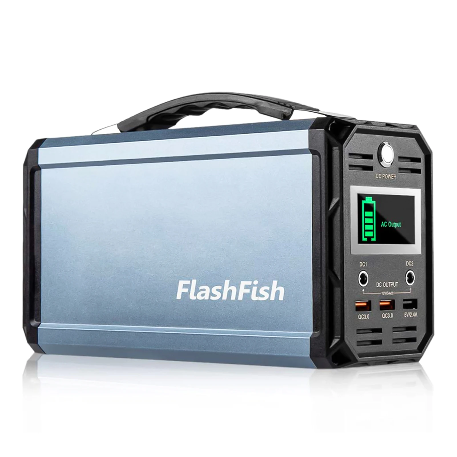 Flashfish G300 Portable Power Station 60000mAh/222Wh Solar Generator 300W CPAP Battery Power Station With 6 Light Modes