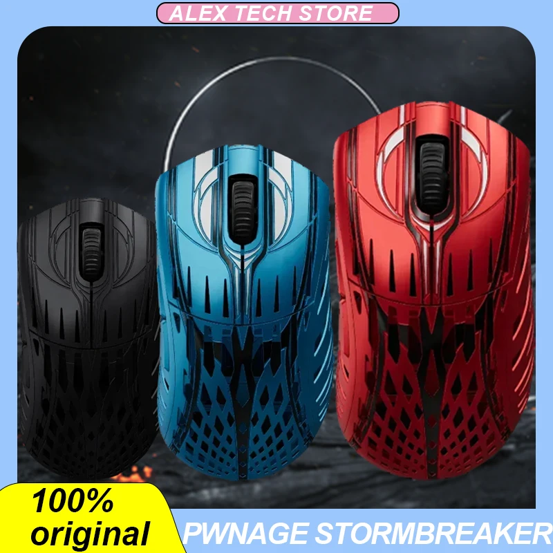 Pwnage Stormbreaker Wireless Mouse 2 Mode Usb 2.4g 26000dpi Adjustable Mices Lightweight Customized Low Latency Gaming Mouse