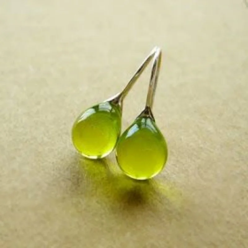 Trendy Crystal Earrings Gold Color Inlay Natural Stone Hook Dangle Earrings for Women Wedding Engagement Jewelry Custom Jewelry