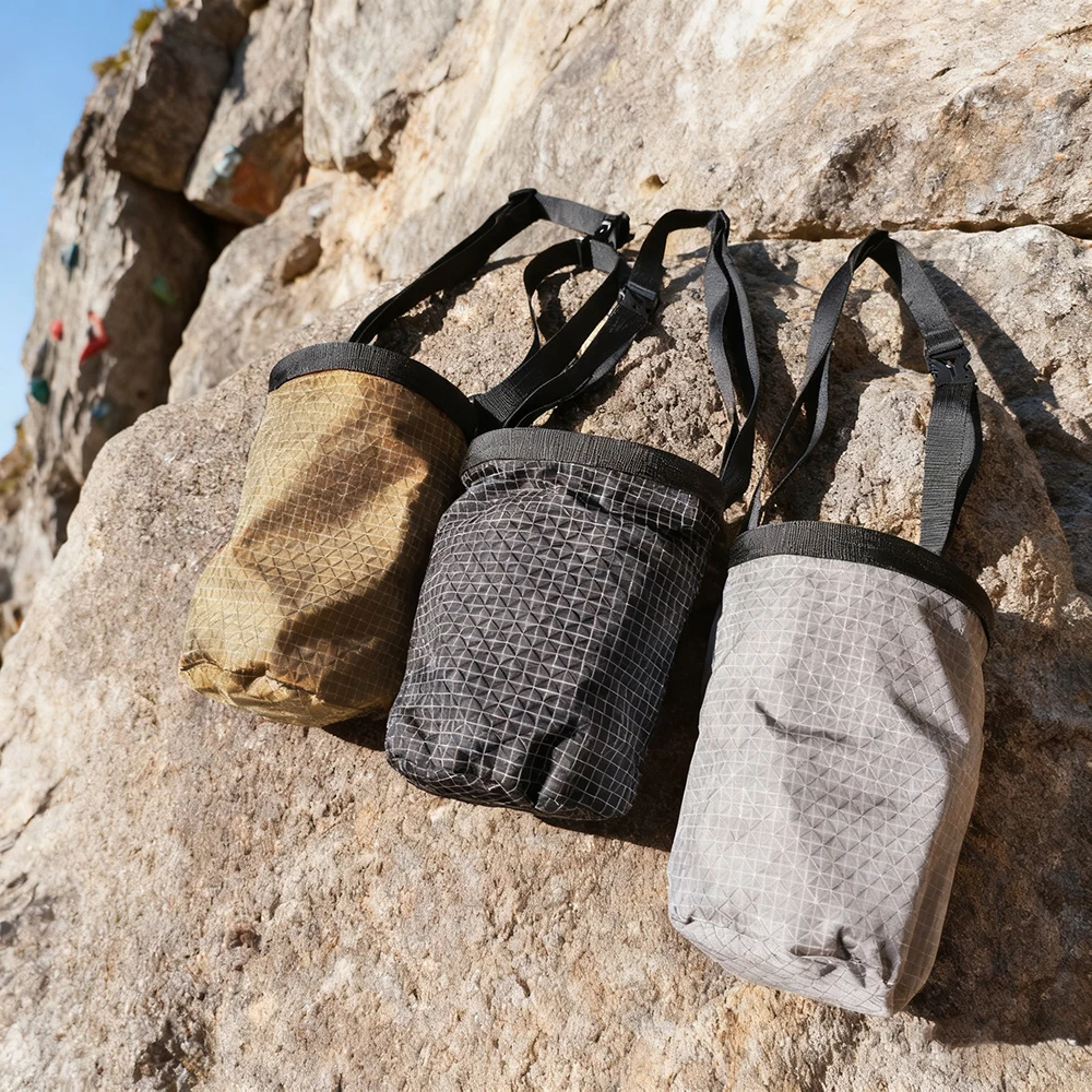 2026 Klettern Kreide Tasche Outdoor Bouldern Trocken Magnesium Pulver Taille Tasche Klettern Ausrüstung Lagerung Tasche UHMWPE Stoff