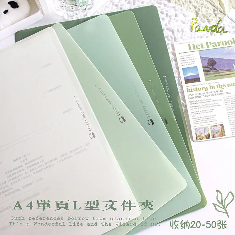 10 Pieces File Bag Plastic  A4 Paper Storage Folder  Transparent Portfolio Policy Briefcase with Label Waterproof File Bag