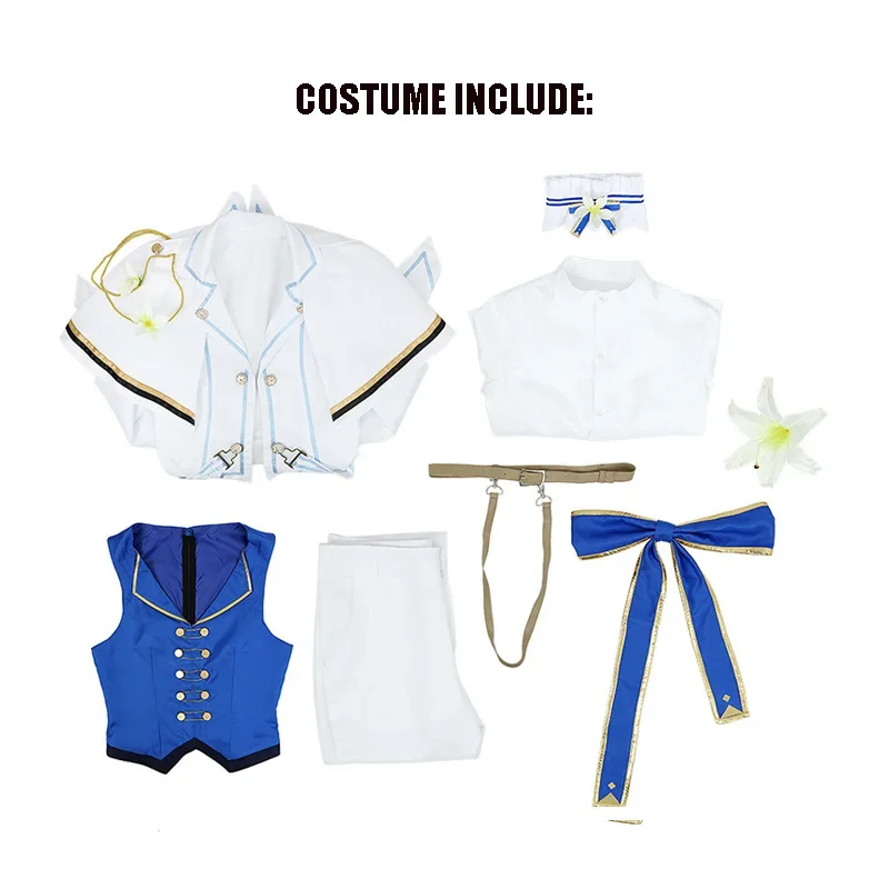 Spelproject Sekai Kleurrijk Podium Tenma Tsukasa Cosplay Kostuums Pruik Feestpak Kleding Halloween Uniformen Podiumlook Mannen