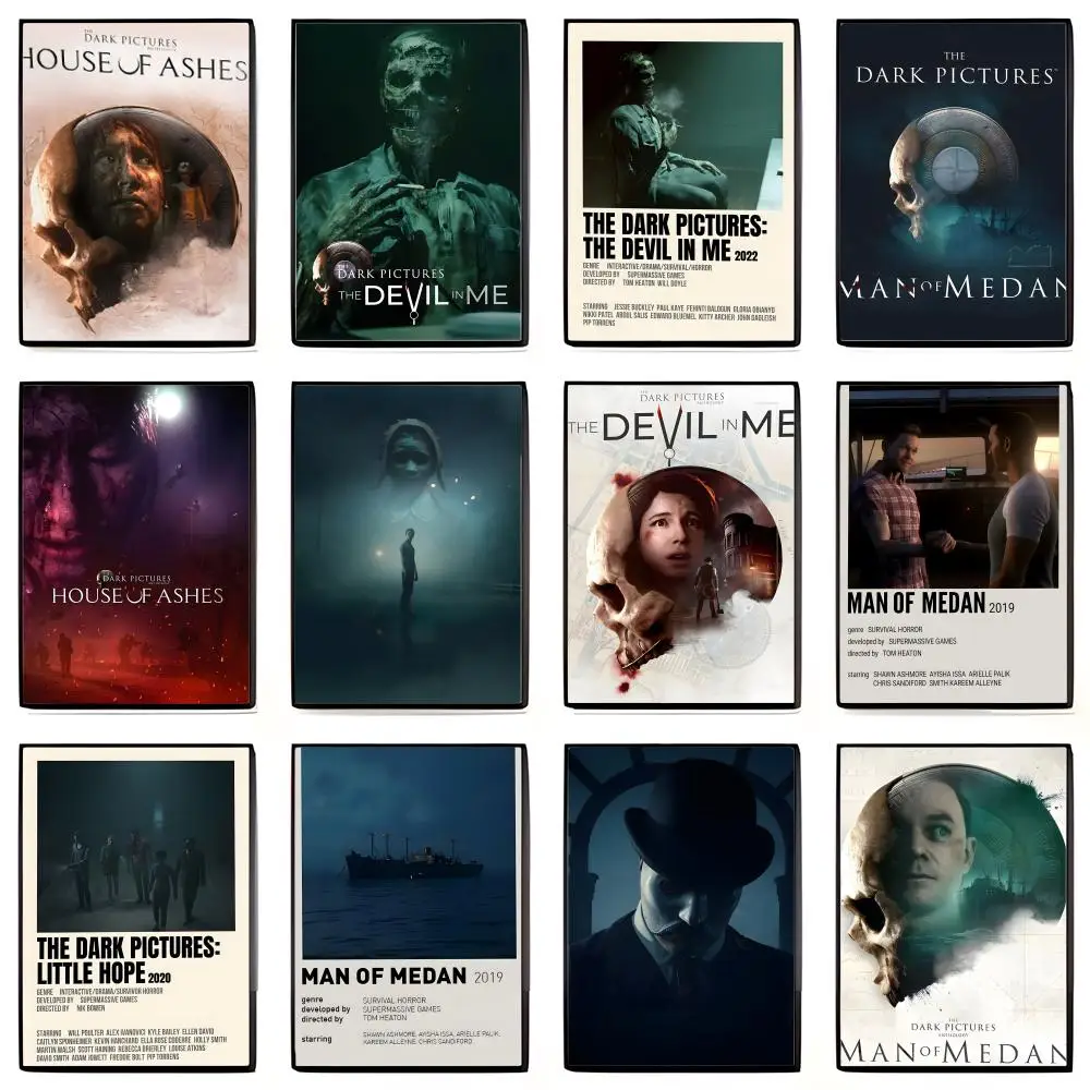Game Collection The D_dark Pictures Anthology Poster High-definition Art Sticker Self Adhesive Waterproof Home Decoration