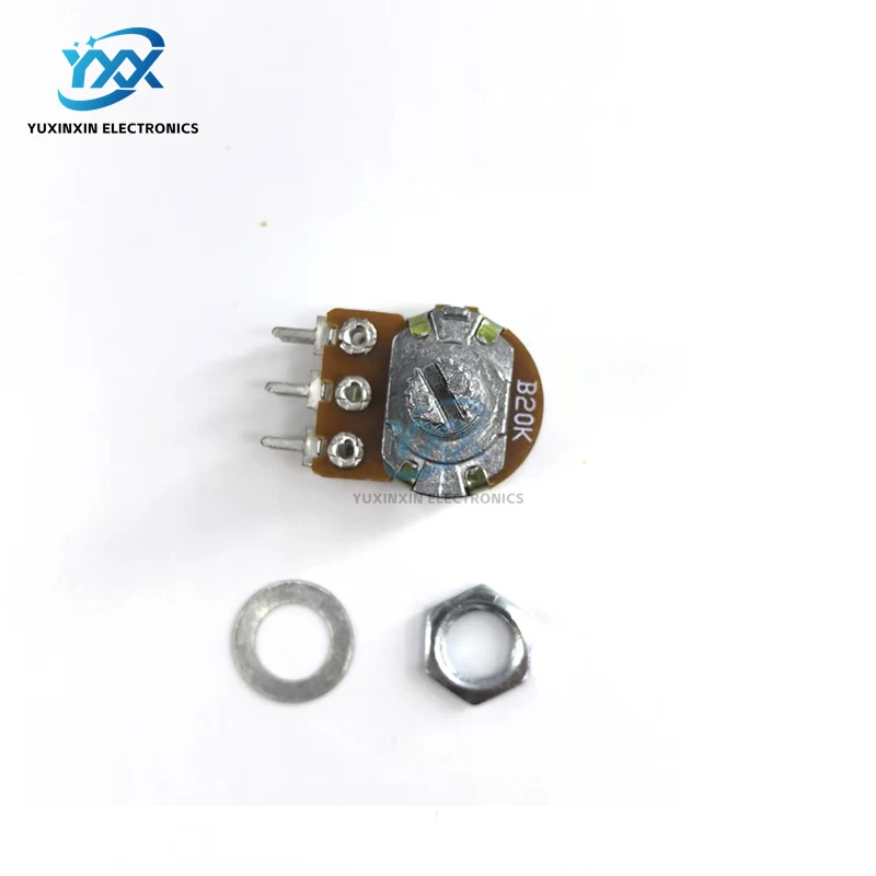 10 قطعة WH148 B 1K/2K/5K/10K/20K/50K/100K/500K المزدوج الجهد 6-Pin L15 رمح الصوت أمبير نوع