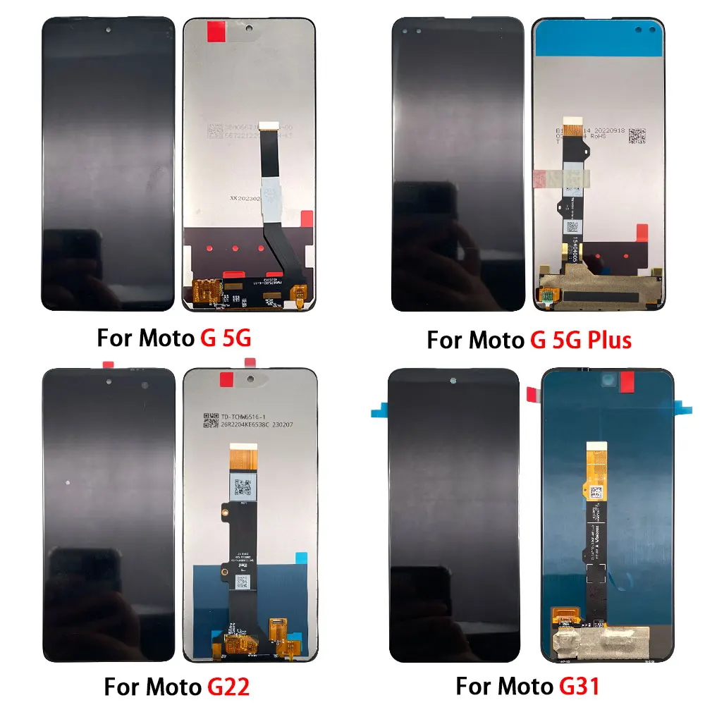 LCD Display Touch Screen Replacement Digitizer Assembly For Motorola For Moto G10 G30 G100 G22 G31 G50 G60 G60s G 5G Plus