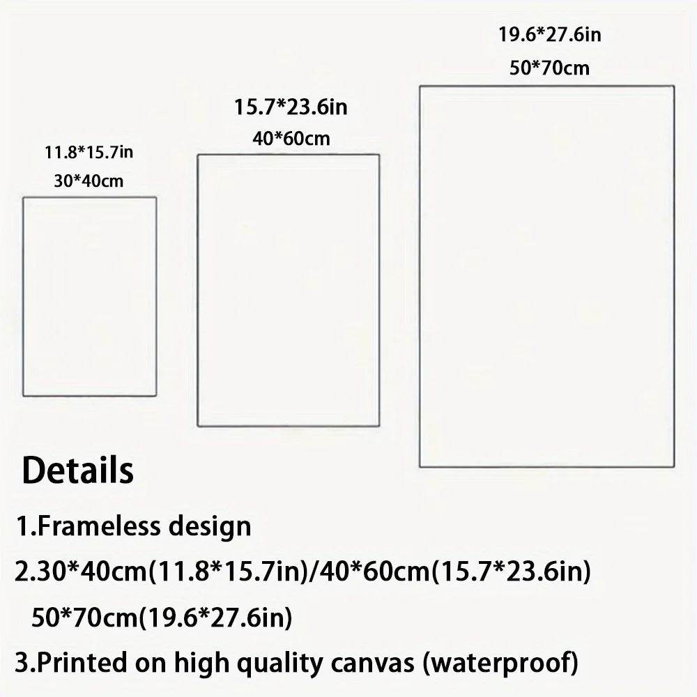 2D Flat, 2D Plane 3pcs Frameless Canvas Wall Art - Modern Dog Paintings with Boston Terrier, Border Collie & Dalmatian, Vibrant