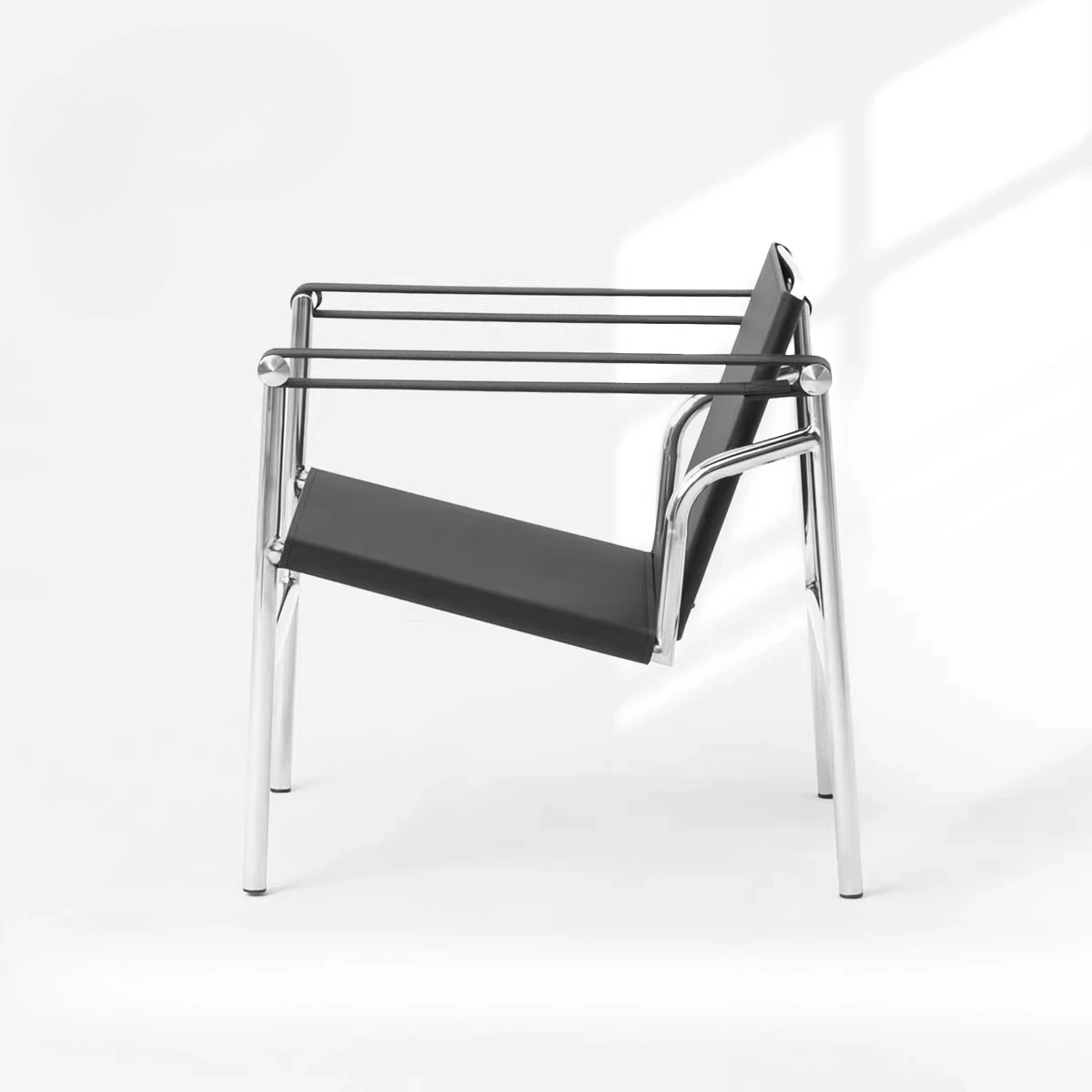 ee-Metal Stainless Steel Craft Household Living Room Single Armchair Leisure Reception Chair Study Desk Back Rest Chairs