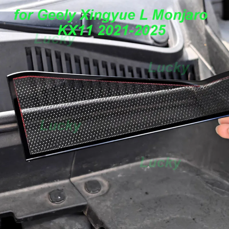 

Передняя крышка салона автомобиля для Geely Xingyue L Monjaro KX11 2021-2025, выходное отверстие для капота, антиблокировочная сетка, аксессуары для интерьера