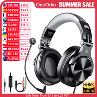 Oneodio A71D Wired Gaming Headset Gamer Over Ear Hi-Res Audio Headphones With Detachable Microphone For PC Computer PS4 PS5 Xbox